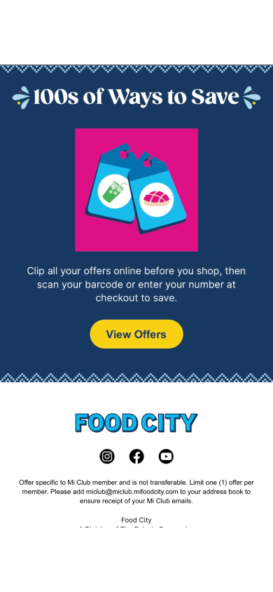 Food City email